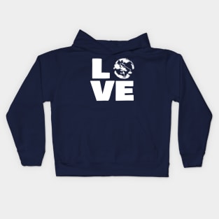 Love Earth Typography for Earth Day Kids Hoodie